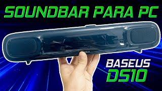 A MELHOR QUE ACHEI! Mini Soundbar PARA PC Baseus DS10 Com 20W