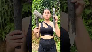 How to make a simple hammer #survival #bushcraft #singlemom #camping #shortvideo #outdoors #viral