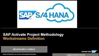 AGILE IT BUSINESS ANALYSIS: SAP ACTIVATE PROJECT MANAGEMENT METHODOLOGY