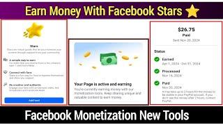 How to Setup Facebook Stars Monetization | Facebook Stars Monetization Enabled Kaise Kren 2025