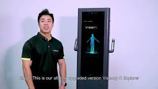 Visbody R Explorer 3D body and posture analzyer machine operation video