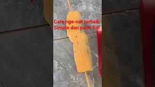 cara nge-nat terbaik simple dan yang pas ti full #keramik #ide