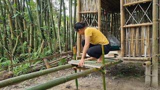 Building a bamboo bridge, picking bamboo shoots and how to preserve them for a long time