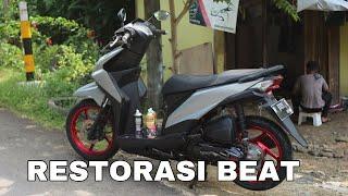 RESTORASI BEAT 2014 !! Body Halus , Body Kasar Dan Velg .. Simple Keren | Diton Premium