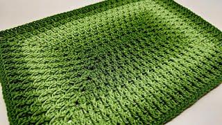 Crochet Rectangle Alpine Stitch Blankets and More