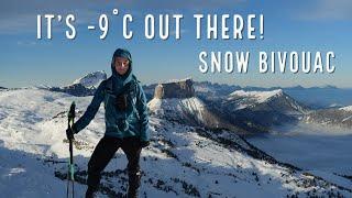 Wild camping in the snow in Vercors (French Alps) English version with French subtitles