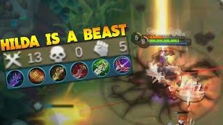 Mobile Legends Hilda Crit & Atk Spd Build Gameplay! (OP HERO)