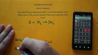 Stoichiometry Simplified -Limiting Reagent (Kent Ex. 1)