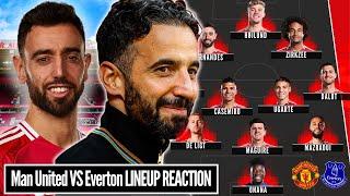 Manchester United vs Everton Lineup Reaction | LIVE ANALYSIS |