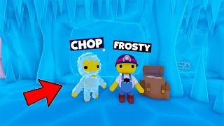 WOBBLY LIFE CHOP DECIDED TO SAVE FROZEN HUMAN IN CAVE