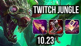 TWITCH vs SHACO (JUNGLE) | 13/1/4, 67% winrate, Legendary, 6 solo kills | EUW Master | v10.23