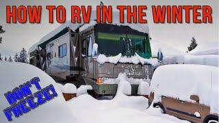 How To RV in the Winter - Prepare Your RV So You Don't Freeze!