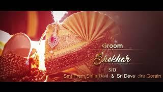 WEDDING INVITATION || SHEKHAR WEDS BINITA || ACTO SNUG EVENTS AND BRANDING