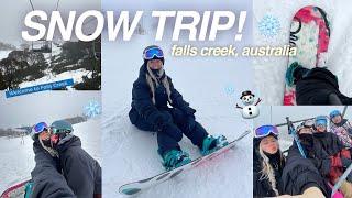 A WEEK AT THE SNOW ️️ | snowboarding, skiing | Falls Creek, Australia | *winter travel vlog* 2024