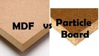 Difference between MDF & particleboard