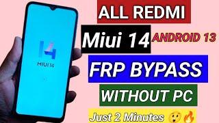 Redmi 10c Miui 14.0.5 Frp Bypass Android 13 | All Method Not Working Solution | 2024 No Need Pc |