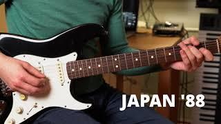 Fender Stratocaster Japan '88 vs USA '77