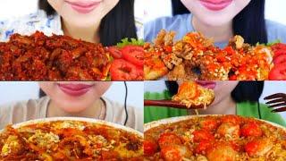 #138 Request KOMPILASI MUKBANG HUNGRY OLIVIA ASMR  SERBA MAKANAN PEDAS 