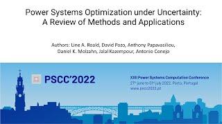 Survey: Power Systems Optimization under Uncertainty: A Review of Methods and Applications