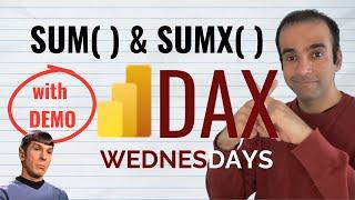 DAX Function SUM & SUMX | Learn How to Use SUM & SUMX | DAX Wednesdays #powerbi #lowcode #nocode