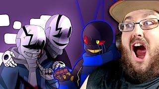 LastBreath!Sans vs Error!Sans (Animation) & GG!Underfell Sans vs Undertale Sans #Undertale REACTION!