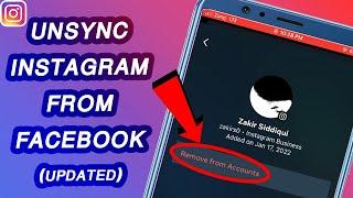 UPDATED* How To Unsync / Disconnect Instagram from Facebook in 2023