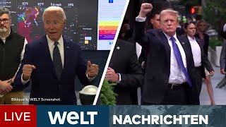 USA: Biden will weitermachen! Trump in Umfragen erstmals deutlich vor Präsident! | LIVE STREAM