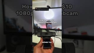 How to setup $10 1080p Aukey Webcam #tech #setup #desksetup #aukey #webcam #camera