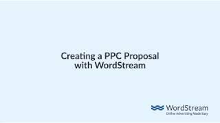 WordStream's Proposal Generator