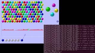 Bubble Shooter bot gameplay - Reinforcement Learning with Python and Tensorflow