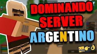 DOMINANDO UN SERVER ARGENTINO | SOLO VS 100000 | UNTURNED GAMEPLAY | Jonan