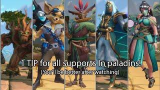 1 tip for ALL supports in Paladins! (You'll get better at support from watching)