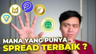 Perbandingan Spread 5 Emas Digital | Mana Yang Termurah!?