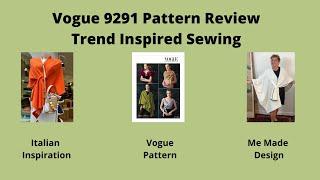 Vogue Patterns 9291 Review An Italian Inspired Wrap (Easy To Sew)