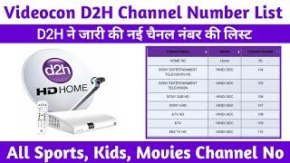 Videocon D2H New Channel Number List 2024 | Videocon Channel Number List | D2H New Channel Number