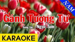 Karaoke Gánh Tương Tư Tone Nam Nhạc Sống - Beat Chuẩn