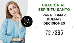 Oración al Espíritu Santo para tomar buenas decisiones