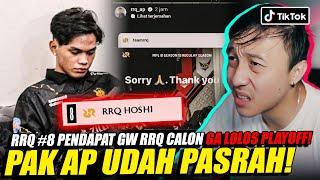 RRQ #8 PENDAPAT GW RRQ CALON GA LOLOS PLAYOFF! PAK AP UDAH PASRAH! REACTION TIKTOK MOBILE LEGEND