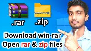 How to Download Winrar & Open RAR or ZIP files | 2021