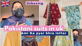 Pakistani Suits In UK  | Unboxing | Mera samaan Aa Gya 