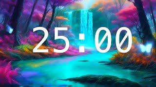 25 Minute Countdown Timer with Alarm | Fantasy Worlds| Calming Music | Classroom Timers