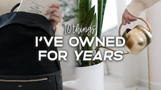 10 Things I’ve Owned For YEARS As A Minimalist | Underconsumption Core