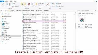 Creating a custom template in Siemens NX (with caption and audio narration)