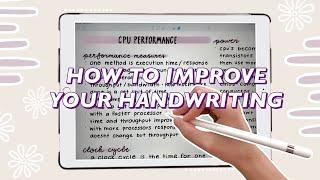 HOW I IMPROVED MY HANDWRITING IN ONE WEEK ON THE IPAD | change your handwriting (w/ 7 day timelapse)