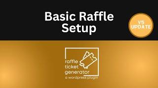Gold Version Overview | Basic Raffle Setup