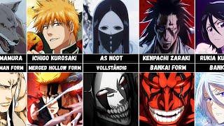 First and Final Form of Bleach Characters