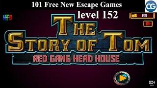 101 Free New Escape Games level 152- The Story of Tom RED GANG HEAD HOUSE - Complete Game
