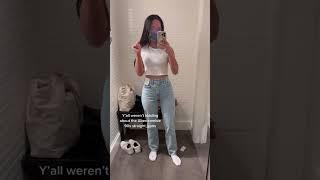 The BEST High-Waist Straight Leg Jeans for Curves  (The TikTok Viral Jeans)