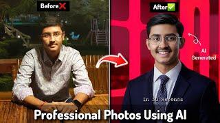 How To Create Professional LinkedIn Profile Picture Using AI For *FREE* [Video:5]