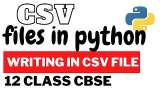 Introduction to CSV file – Data file handling in Python-CBSE Class 12 Computer Science - writerows()